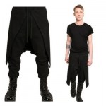 Orgshine Medieval Costume For Men Western Style Spliced Loose Pants